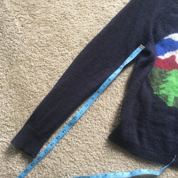 Woolrich Navy Mountain Scene Sweater - Picture 5 of 7